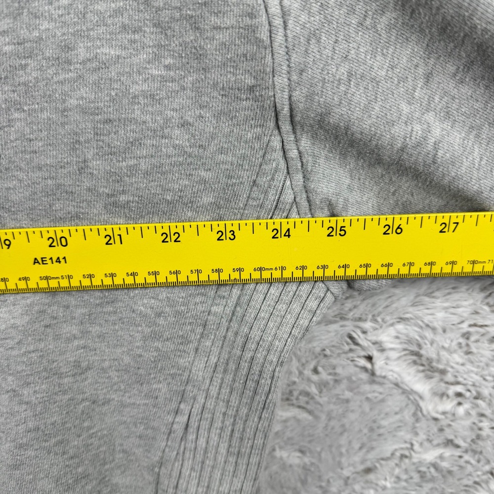 Aerie Sweatshirt Womens Medium Gray Raglan Sleeve Ribbed Trim Oversized Pullover - Picture 12 of 13